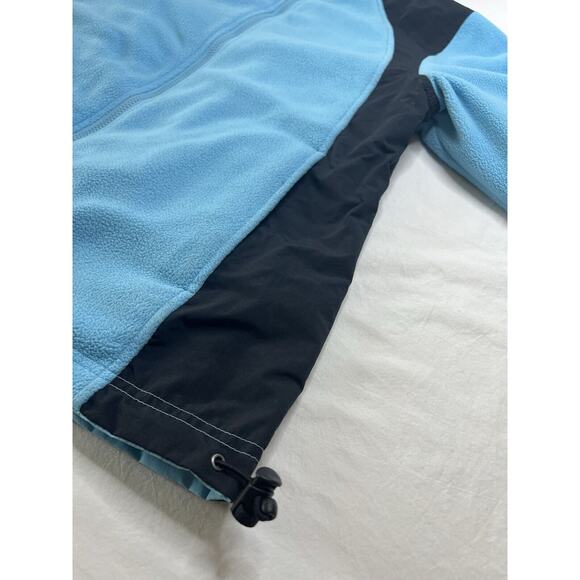 LL Bean Womens Ski‎ Jacket Fleece Reversible Coat Medium Blue Gorpcore Outdoors - Picture 4 of 16